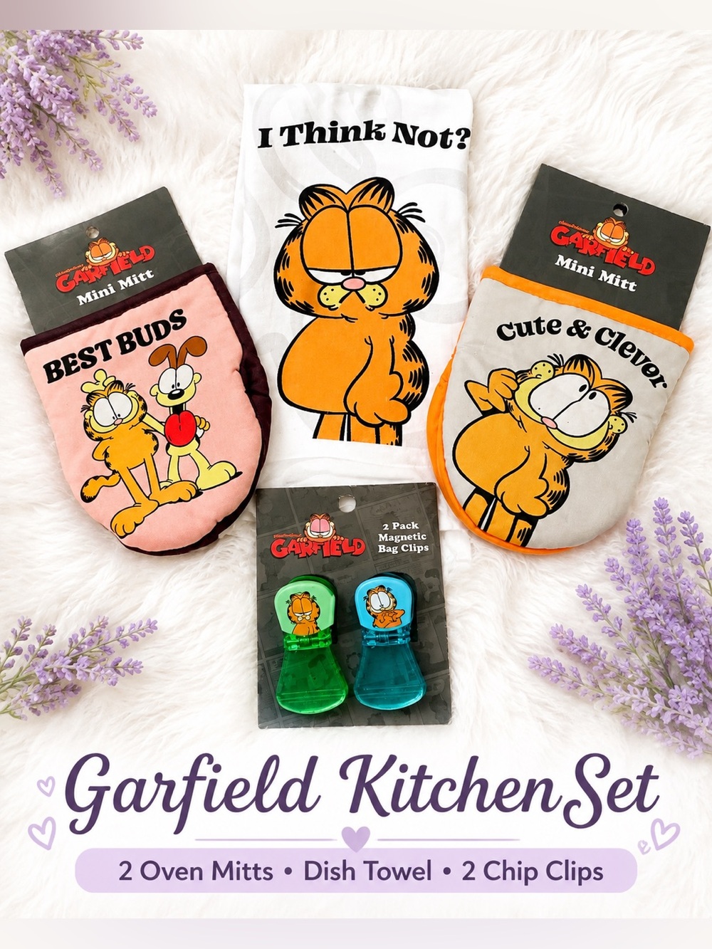 Garfield Kids Kitchen Set - Pink, Orange, White